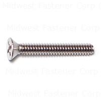 6-32X1 SCREWS PH FLAT MACHINE SS