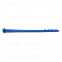 07877 1/4X5 HEX MASONRY SCREW BLUE RUSPERT SLOT