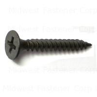 08086 6X1-1/8 DRYWALL SCREWS FINE PHILLIPS BUGLE BLACK