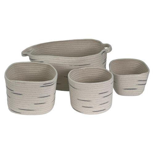 BASKET JG W/ HANDLE 4PCS