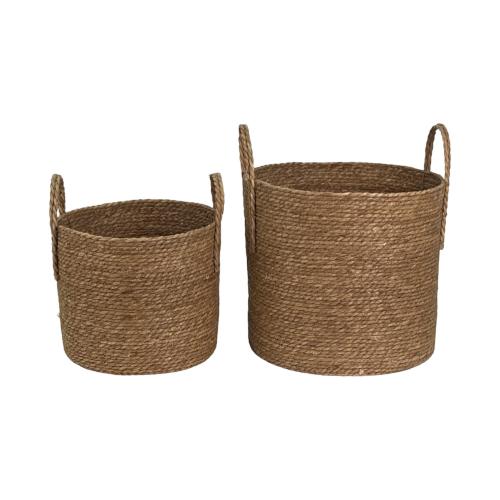 BASKET SET 2 PC WITH HANDLE 40X40X38CM