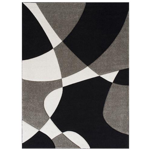 Hollywood 284 Black Area Rug – 5 ft x 7 ft