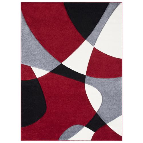 Hollywood 284 Red Area Rug – 5 ft x 7 ft