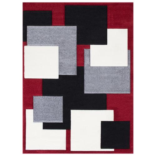Hollywood 281 Red Area Rug – 5 ft x 7 ft