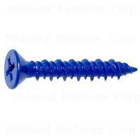 3/16 X 1-1/4 BLUE RUSPERT PH FLAT MASONRY SCREWS