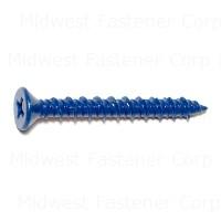 09274 3/16x1-3/4 BLUE RUSPERT PH FLAT MASONRY SCREWS