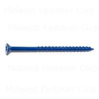 PHILLIPS FLAT MASONRY SCREWS 3/16 X 3-1/4 BLUE RUSPERT