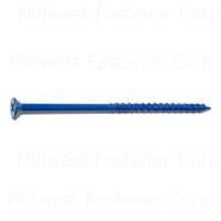 3/16 X 4 BLUE RUSPERT PH FLAT MASONRY SCREWS