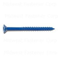 09283 1/4x3-1/4 BLUE RUSPERT PH FLAT MASONRY SCERWS