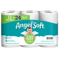 Angel Soft Bath Tissue - 12 Double Rolls (12DR)