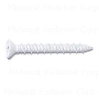 09701 3/16X1-3/4 PHILLIP FLAT MASONRY SCREW WHITE RUSPERT