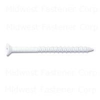 09703 3/16X2-3/4 PHILLIP FLAT MASONRY SCREW WHITE RUSPERT