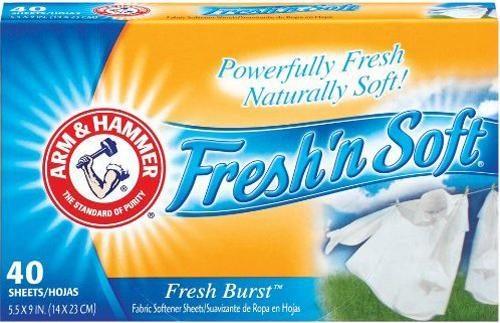 Arm & Hammer Fresh Burst Dryer Sheets, 40 Pc