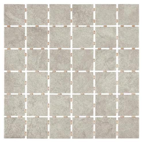 PORTLAND STONE GRAY MOSAIC GLAZED CERMAIC 12X12(10sqft)