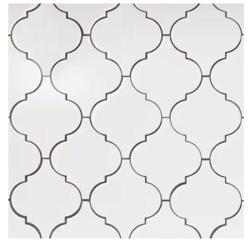 LUXE CRAFT WHITE 6x6 90PCS 10.8SQFT BACKSPLASH