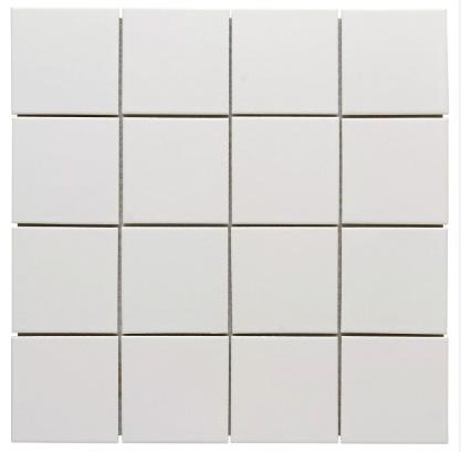 WHITE SQUARE MATTE TILES 3"