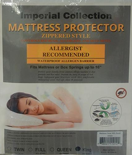 MATTRESS COVER W/ZIPPER BUG BLOCKER