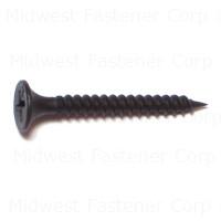 08087 6X1-1/4 DRYWALL SCREWS FINE PHILLIPS BUGLE BLACK