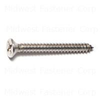 8X1-1/2 SCREWS PH FLAT SHEET METAL SS 05168