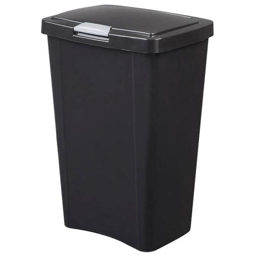 13 Gallon Black TouchTop Waste Basket