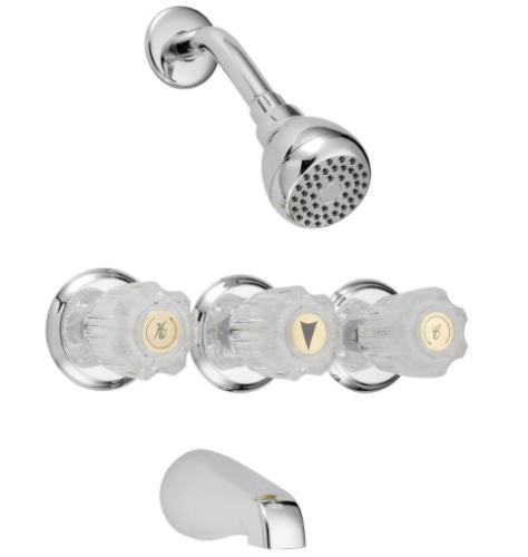 TUB&SHOWER FAUCET HANDLE 3 ACRY