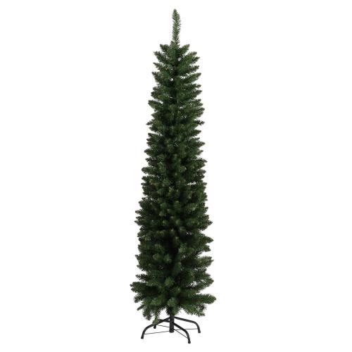 8ft Slim Green Artificial Christmas Tree (750 Tips)