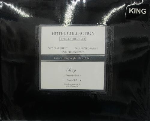 SHEET SETS 4PC MICROFIBER KING