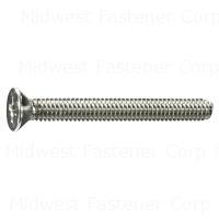 PHILLIPS FLAT MACHINE SCREWS 8-32 X 1-1/2 STAINLESS 07176