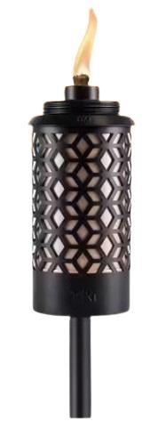 TORCH TIKI 64" METAL BLACK & TAN