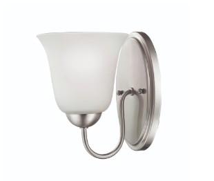 CONWAY 1-LIGHT BATHR BAR IN BRUSHED NICKEL