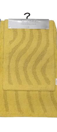 BATHROOM RUGS RACE TRACK BANANA 2PC