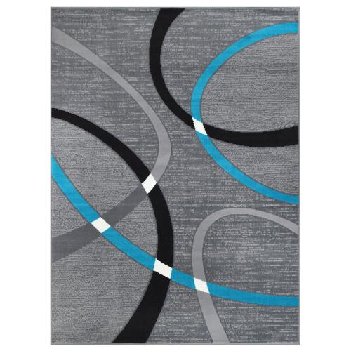 Contempo 40 Electric Blue Area Rug – 5 ft x 7 ft