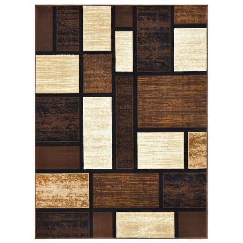 Contempo 43 Chocolate Area Rug – 5 ft x 7 ft