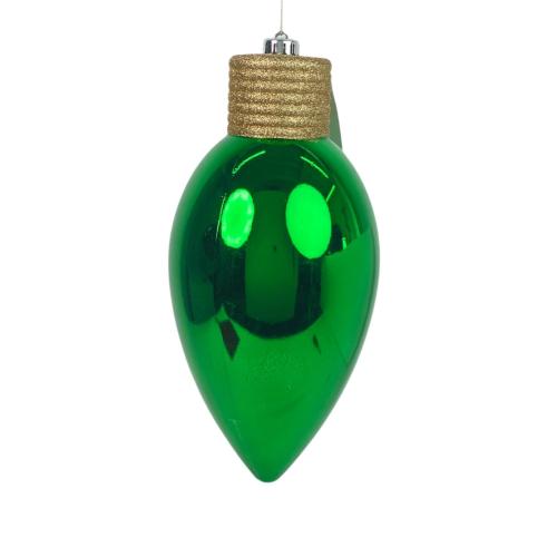 CHRISTMAS ORNAMENT GREEN PLASTIC