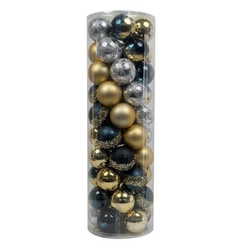 7cm Christmas Ball Ornaments, Set of 50