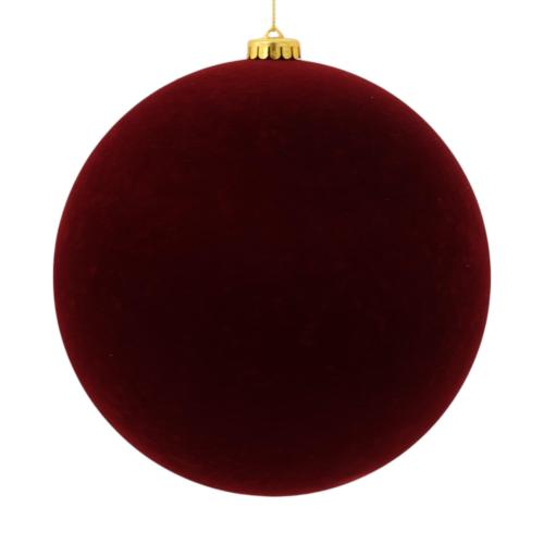 CHRISTMAS ORNAMENT BURGUNDY BALL 20CM