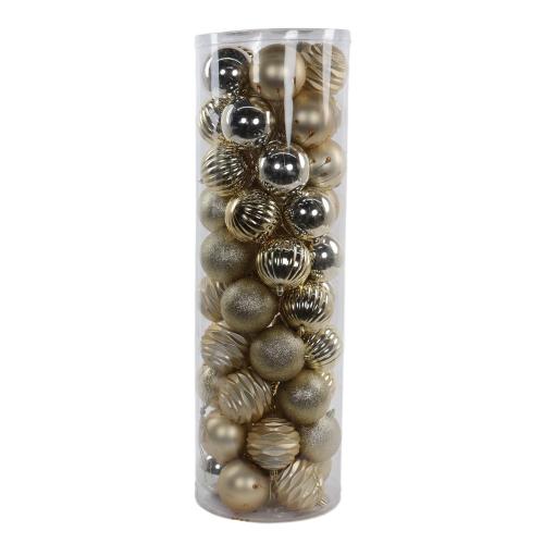 8cm Christmas Ball Ornaments, Set of 50 