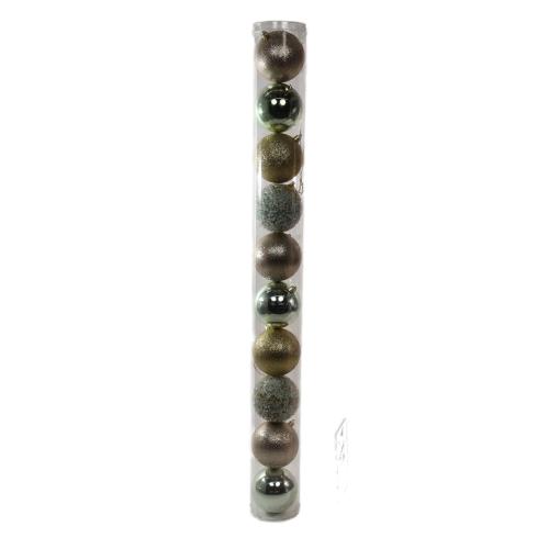 8cm Christmas Ball Ornaments, Set of 10