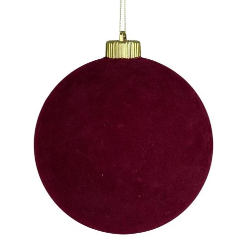 Burgundy Round Christmas Ball