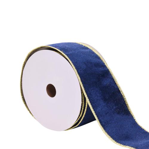 Blue Velvet Christmas Ribbon