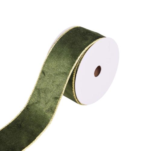 Hunter Green Velvet Christmas Ribbon