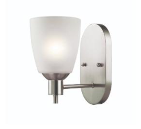 JACKSON 1-LIGHT WALL SCONE IN BRUSHED NICKEL