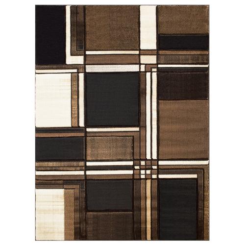 Davincii 415 Chocolate Area Rug, 5 ft x 7 ft