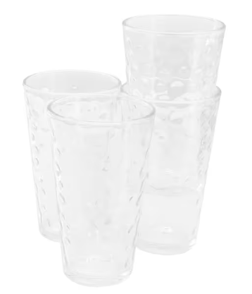 GLASSWARE 4Pc 13.5oz BUBBLE SET