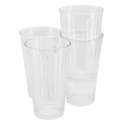 GLASSWARE GIBSON 4Pc TUMB SET GREAT FOUNDATION