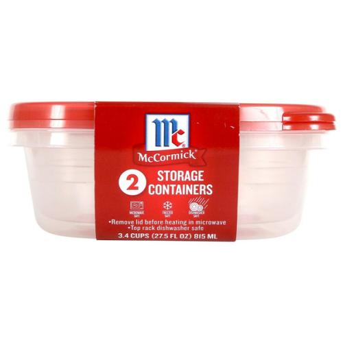 STORAGE CONTAINER 2PK McCORMICK