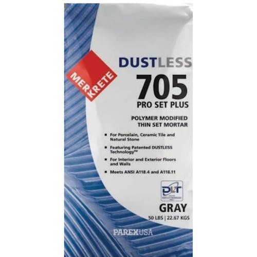GRAY THINSET 50LB PAREX