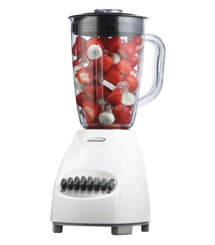 JB-220W BLENDER W/PLASTIC JAR-WHT 12SP
