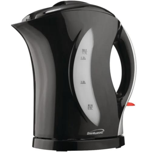 KETTLE BLK 1.8QT ELEC PLASTIC