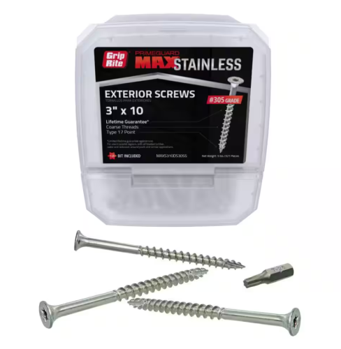 DECK SCREW 3" STARHEAD SS 1LB